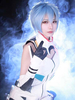 Fasching EVA New Genesis Evangelion Rei Ayanami blaue Perücke