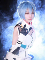 Fasching EVA New Genesis Evangelion Rei Ayanami blaue Perücke