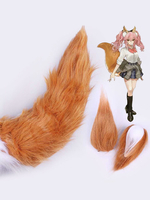 Fasching Fate Grand Order FGO Tamamo Keine Mae Schulmädchen Uniform Version Fasching Cosplay Schwanz Cosplay Prop Faschingskostüme