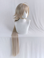 Fasching FGO Cosplay Alter Perücke Fate Mikrofaser Hellgrau Gerade Perücke Cosplay Perücken Faschingskostüme