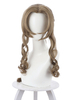 Fasching Final Fantasy VII Remake FF7 Aerith Gainsborough Aeris Brown Cosplay Perücke