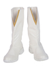 Fasching Flash Cosplay Footwear Das blitzweiße Cosplay PU-Leder Faschingskostüme