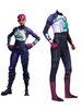 Fasching Fortnite Cosplay Kostüm Brite Bomber Jumpsuit Flieder Spiel Cosplay Kostüme Karneval Kostüm Faschingskostüme