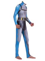 Fasching Fortnite Cosplay Kostüm Shark Fortnite Jumpsuit Lycra Spandex Hellgrau Spiel Fasching Kostüme Karneval Kostüm Faschingskostüme