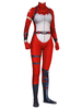 Fasching Fortnite Cosplay Kostüme Red Fortnite Game Trikot Overall Red Nosed Raider Lycra Spandex Erwachsene Spiel Cosplay Kostüme Faschingskostüme