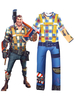 Fasching Fortnite Karneval Kid Cosplay Kostüm Overall für Jungen Karneval Kostüm Faschingskostüme
