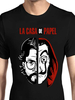 Fasching Geld Überfall T-Shirt Dali Rot La Casa De Papel Tee