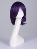 Fasching Ghostory Senjougahara Hitagi Cosplay Perücke japanischen Anime lila kurze Bob Perücke Faschingskostüme