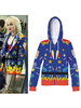 Fasching Harley Quinn Cosplay Greifvögel Hoodie DC Comics Cosplay Kostüm Faschingskostüme