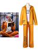 Fasching Harley Quinn Cosplay Greifvögel Selbstmordkommando Orange Prinson Kostüm DC Comics Cosplay Kostüm Faschingskostüme