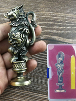 Fasching Harry Potter Film Cosplay Kostüm JK Rowling Serie Kaffee Braun Metall Campus Typ Stamper Film TV Drama Cosplay Prop Faschingskostüme
