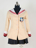 Fasching Japanisches Anime Cosplay Clannad Mädchen Schuluniform 3 Stücke Cosplay Kostüm Fasching Faschingskostüme