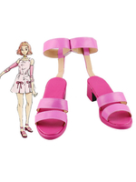 Fasching JoJos Bizarre Adventure Diamond ist unzerbrechlich Reimi Sugimoto Pink Cosplay Schuhe