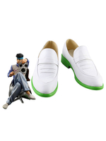 Fasching JoJos Bizarre Adventure Rohan Kishibe Weiße Cosplay-Schuhe