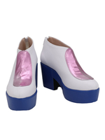 Fasching Jojos Bizarre Adventure Stone Ocean Narciso Anasui Weiße Cosplay Schuhe
