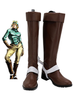 Fasching JoJos Bizzare Abenteuer Diego Brando Brown Schuhe Cosplay Stiefel