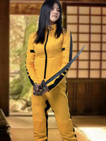 Fasching Kill Bill Die Braut Uma Thurman Cosplay Kostüm Gelber Catsuit Faschingskostüme