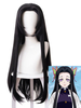 Fasching Kochou Kanae Cosplay Perücken Demon Slayer: Kimetsu No Yaiba Black Cosplay Perücke Faschingskostüme