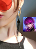 Fasching League Of Legends LOL KDA Evelynn Cosplay Ohrringe Fasching Cosplay Zubehör 2021 Faschingskostüme