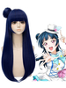 Fasching LoveLive! Sonnenschein! Aqours Tsushima Yoshiko Cosplay Perücke