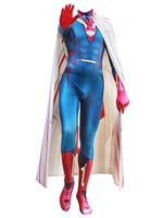 Fasching Marvel-Comics Cosplay Captain America Vision Cosplay Benutzerdefiniert Faschingskostüme