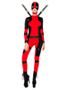 Fasching Marvel Comics Deadpool mit Kopfüberzug&und Accessoires&Overall&und Gürtel Faschingskostüme