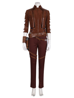 Fasching Marvel Film Cosplay Avengers 4 End Game Nebula Leather Kunstwildleder Dunkelbraun Cosplay Kostüm 2021 Fasching Karneval Kostüm Faschingskostüme