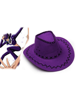 Fasching Nico·Robin Cowboy Filzhut in Lila