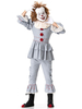 Fasching Phantasie Kostüm Clown Pennywise Lustiges Kostüm Hellgrau Schößchen Feiertage Kostüme Fasching