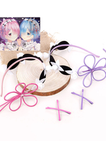 Fasching Re Zero Das Leben in einer anderen Welt beginnen Rem Ram Cosplay Kopfschmuck Faschingskostüme