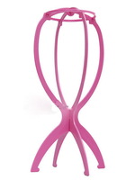 Fasching Rosa Kunststoff Cosplay Perücke Halter