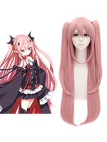 Fasching Rosa Seraph von der Ende Anime Perücke mit hitzebeständigen Faser