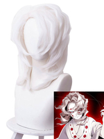 Fasching Rui Cosplay Perücke White Demon Slayer: Kimetsu No Yaiba Cosplay Faschingskostüme