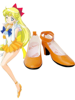 Fasching Sailor Moon Sailor Venus Cosplay Schuhe Nachgeahmte Leder Aino Minako