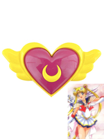 Fasching Sailor Moon Tsukino Usagi Cosplay Brosche mit Flügeln Faschingskostüme