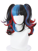Fasching Schicksal Großauftrag FGO Sei Shonagon Bogenschütze Blau Schwarz Rot Cosplay Perücke