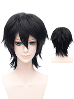 Fasching Schwarz gerade Lambo Katekyo Hitman Reborn! Cosplay Perücke