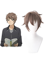 Fasching Seishun Buta Yarou Azusagawa Sakuta Karneval Cosplay Perücke Aobuta Rascal träumt nicht von Bunny Girl Senpai Karneval Cosplay Perücke Fasching Faschingskostüme