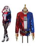 Fasching Suicide Squad Harley Quinn Cosplay Kostüm Komplettset Karneval 2021 Karneval Kostüm Faschingskostüme
