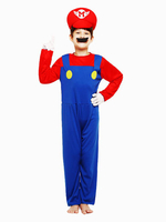 Fasching Super Mario Bros Cosplay Kostüm Outfit für Kinder