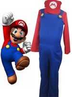 Fasching Super Mario Bros Mario Cosplay Kostüm