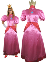 Fasching Super Mario Bros Prinzessin Peach Fliegenpilz Cosplay
