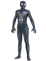 Fasching Venom Symbiote Marvel-Comics Cosplay Lycra Spandex-Overall Cosplay Benutzerdefiniert Faschingskostüme