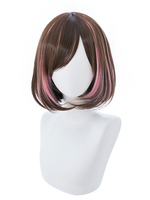 Fasching Virtuelle YouTuber Kizuna AI Karneval Cosplay Perücke kurze Perücke Faschingskostüme