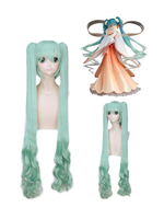 Fasching Vocaloid Hatsune Miku Mid Autumn Day 120 cm Trauben Perücke Twin Tail