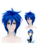 Fasching Vocaloid Kaito Cosplay Perücke Blau Straight Cosplay Perücke