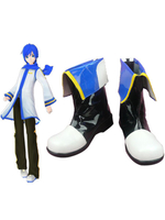 Fasching Vocaloid Kaito Cosplay Schuhe nachgeahmt Leder