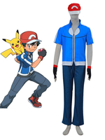 Fasching von Pokemon Ash Ketchum Cosplay Kostüm Karneval Kostüm Faschingskostüme