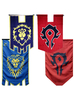Fasching World of Warcraft Cosplay Prop drucken WOW Cosplay Flagge Karneval Kostüm Faschingskostüme
