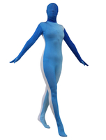 Faschingskostüm 1 für Erwachsenen und Damen Cosplay Zentai aus Lycra Spandex Polyester in Zweifarben